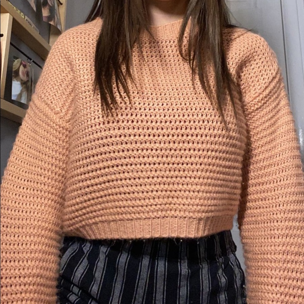Forever 21 orange bulky sweater